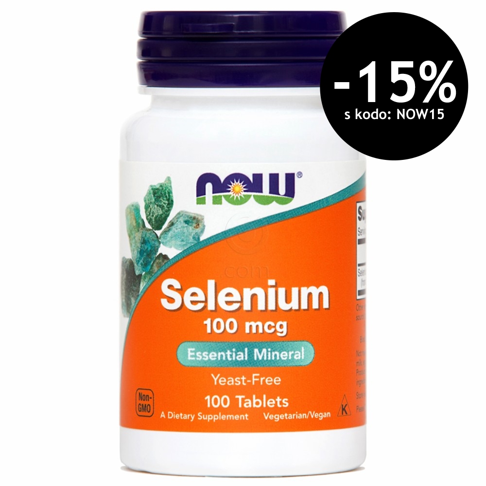 Selen 100 mcg NOW, tablete (100 tablet)
